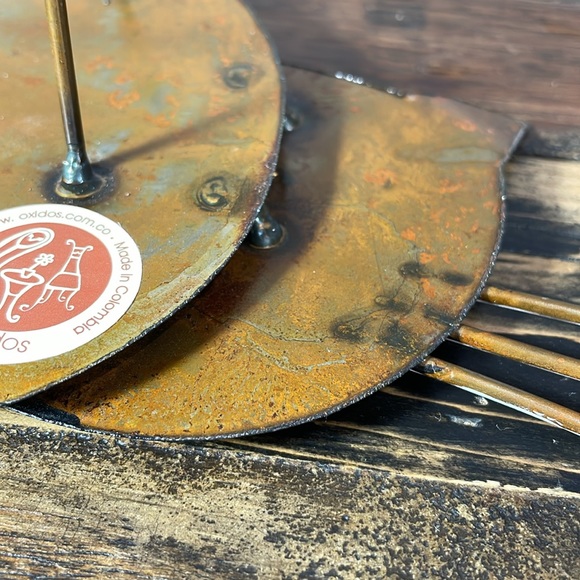 Unique and adorable metal cat clock artisan hand crafted with moving tail! - Picture 17 of 17